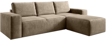 Stūra dīvāns Silla Nube 20, gaiši brūna, labais, 204 x 302 cm x 95 cm