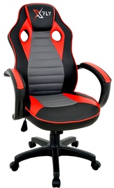 Spēļu krēsls Kalune Design XFly 928STX1107, 65 x 66 x 121 cm, melna/sarkana