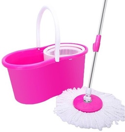 Набор для мытья пола Double Device Mop, розовый