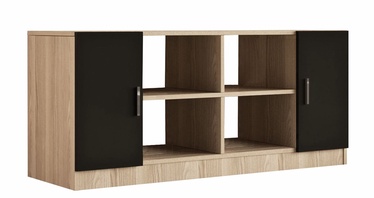 Skapītis Kalune Design Vario F, brūna/melna, 46.3 cm x 139.8 cm x 61.8 cm