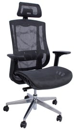 Biroja krēsls Home4you Flex, 70 x 70 x 116 - 126 cm, melna