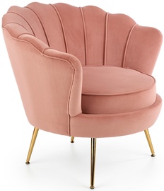 Atzveltnes krēsls Amorinito, zelta/rozā, 83 cm x 77 cm x 77 cm