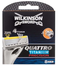 Лезвия Wilkinson Sword Quattro Titanium Precision, 8 шт.