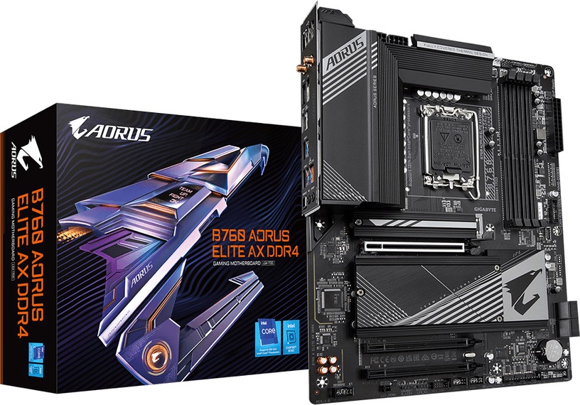Mātesplate Gigabyte B760 AORUS ELITE AX DDR4