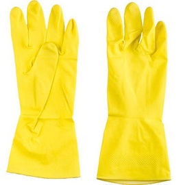 Рабочие перчатки резиновые DD 10-G1S, резина, желтый, S