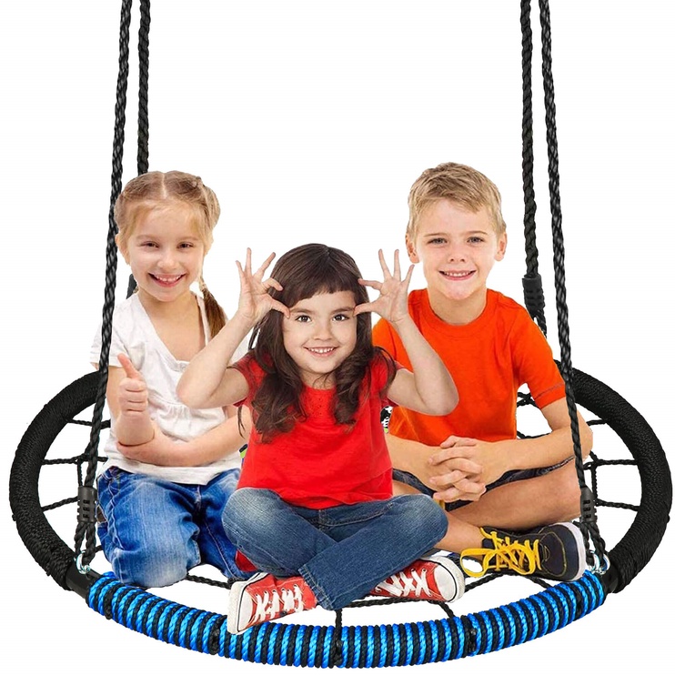 Качели-гнездо Springos Nest Swing, 100 см, синий/черный