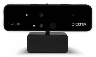 Интернет-камера Dicota PRO Face Recognition, черный, CMOS