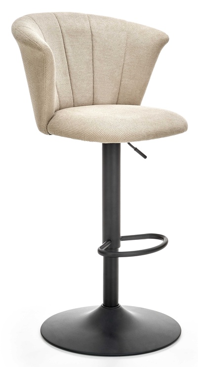 Барный стул H-104, бежевый, 55 см x 53 см x 90 - 112 см
