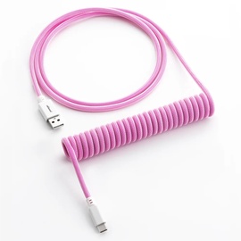 Klaviatūras kabeļi Cablemod Classic Coiled Keyboard Cable USB-C / USB Typ-A, rozā