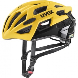 Шлемы велосипедиста универсальный Uvex Race 7, черный/желтый, 55-61