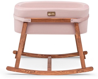 Häll beebidele ühekohaline Kalune Design Hier 676HDS1120, roosa/tamm, 90 x 58 cm