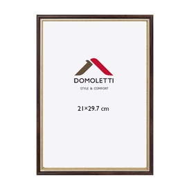 Фоторамка Domoletti 1301111 SPLP1, 21 см x 29.7 см, коричневый/золотой
