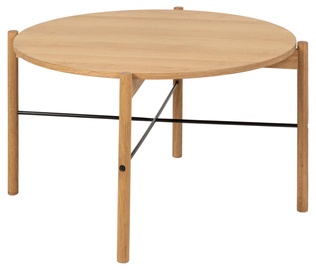 Kohvilaud Leka Round, tamm, 80 cm x 80 cm x 45.2 cm