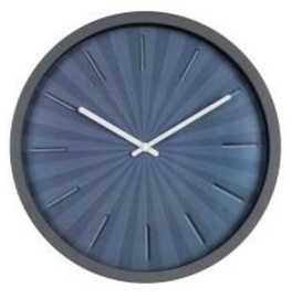Sienas kvarca pulkstenis Splendid Wheel, zila, plastmasa, 30 cm x 30 cm, 30 cm
