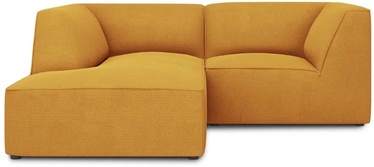 Stūra dīvāns Micadoni Home Ruby 3 Seats, zelta, kreisais, 186 x 180 cm x 96 cm