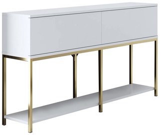 Konsoollaud Kalune Design Lord, kuldne/valge, 150 cm x 30 cm x 80 cm