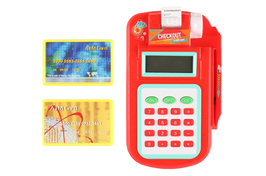 Poe mänguasjad, kaardilugeja Supermarket Calculator, punane/mitmevärviline