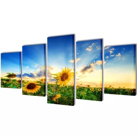 Фотокартина VLX Sunflower 5pcs 241572, 1000 мм x 500 мм