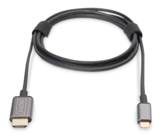 Adapter Digitus DA-70821 USB Type C Male, USB Type A, 1.8 m, must