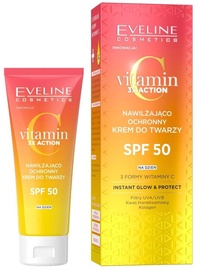 Dienas sejas krēms sievietēm Eveline Vitamin C 3x Action, 30 ml, SPF 50
