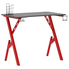 Игровой стол VLX Y Shape Legs 90cm, черный/красный