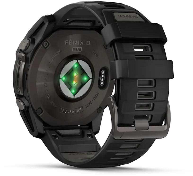 Nutikell Garmin Fenix 8 51mm Solar Sapphire 010-02907-11, must