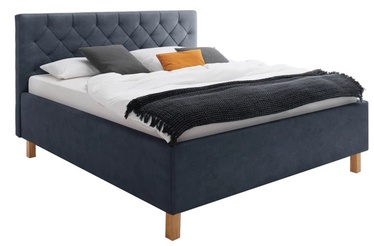 Кровать Meise Möbel San Remo, синий, 215x190 см, с решеткой