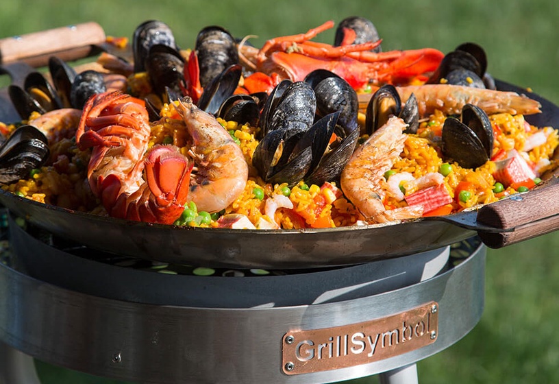 Paella valmistamise grillikomplekt GrillSymbol Pro 460, 46 cm x 46 cm