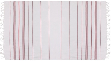 Rätik ranna Foutastic Çizgili 192DCH1537, valge/punane, 100 x 180 cm