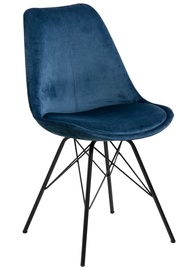 Ēdamistabas krēsls Kaesfurt, zila/melna