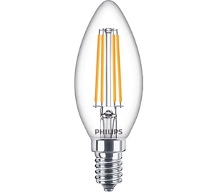 Лампочка Philips LED, B35, теплый белый, E14, 60 Вт, 806 лм