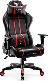 Spēļu krēsls Diablo X-One 2.0 Normal, 51 x 69 x 124 - 133 cm, melna/sarkana