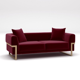 Dīvāns Hanah Home Magenta, sarkana, universāls, 94 x 204 x 68 cm