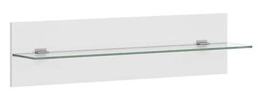 Sieninė lentyna Assen S513-P/3/10-BI/BIP, balta, 20 cm x 100 cm x 25 cm