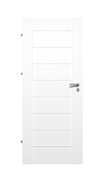Полотно межкомнатной двери Domoletti Vienna, левосторонняя, белый, 203.5 x 84.4 x 4 см