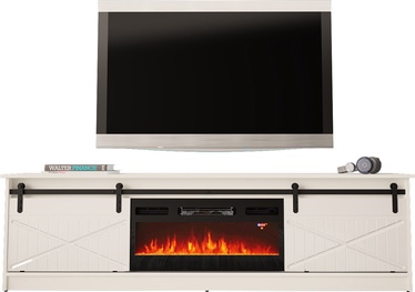 TV-laud Cama Meble RTV Granero, valge, 35 cm x 200 cm x 56.7 cm