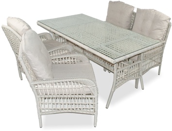Комплект уличной мебели Floriane Garden Lady 134JML1168, кремовый, 1-4 места
