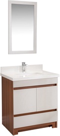 Vannitoa mööblikomplekt Kalune Design Echo 30, kreemjasvalge, 54 cm x 75 cm x 86 cm