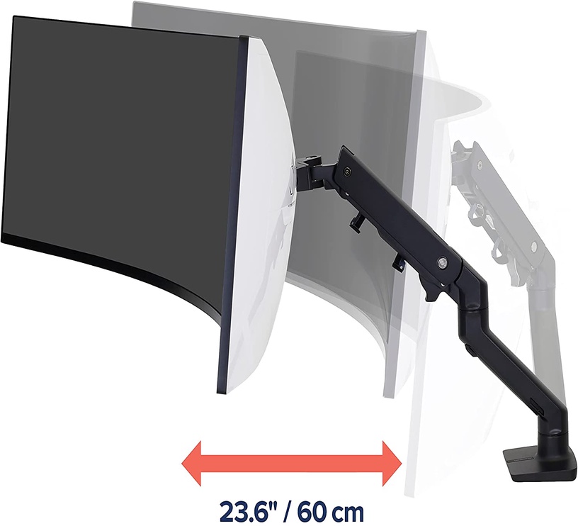 Monitoriaus laikiklis Ergotron HX Desk Monitor Arm with HD Pivot, 49