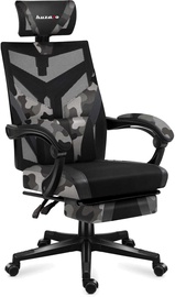 Žaidimų kėdė Huzaro Combat 5.0, 44 x 61 x 120 - 130 cm, pilka