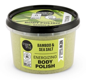 Kūno pilingas Organic Shop Bamboo & Sea Salt, 250 ml