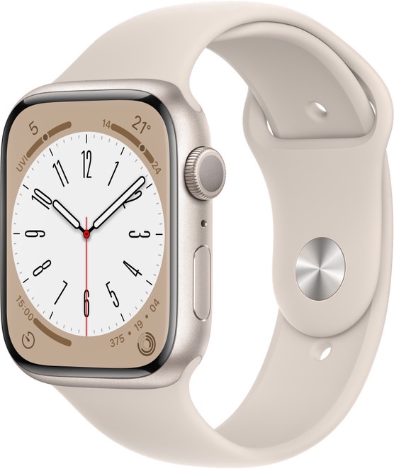 Nutikell Apple Watch Series 8 GPS 45mm Aluminum LT, beež