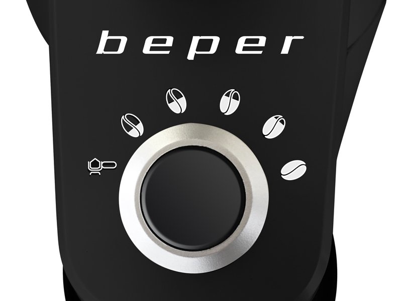 Kavamalė Beper BP.580, juoda/nerūdijančiojo plieno