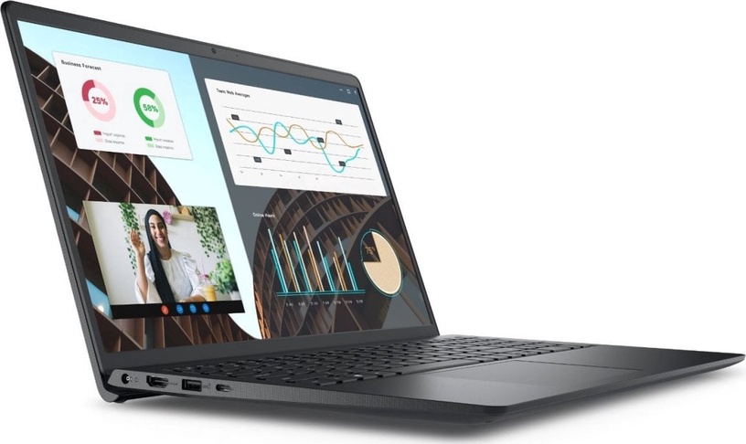 Sülearvuti Dell Vostro 15 3530, Intel Core i3-1305U, 8 GB, 512 GB, 15.6 ", Intel UHD Graphics, must, en