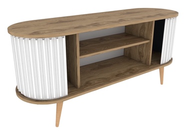 TV-laud Kalune Design Stor, tamm/valge, 140 cm x 43 cm x 64 cm