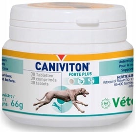 Vitamīni Vetoquinol Caniviton Forte Plus, 0.066 kg, 30 gab.