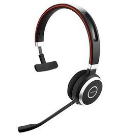 Bezvadu austiņas Jabra Evolve 65 SE MS Mono, melna