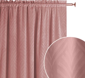 Nakts aizkari Room99 Leafly, rozā, 140 cm x 280 cm