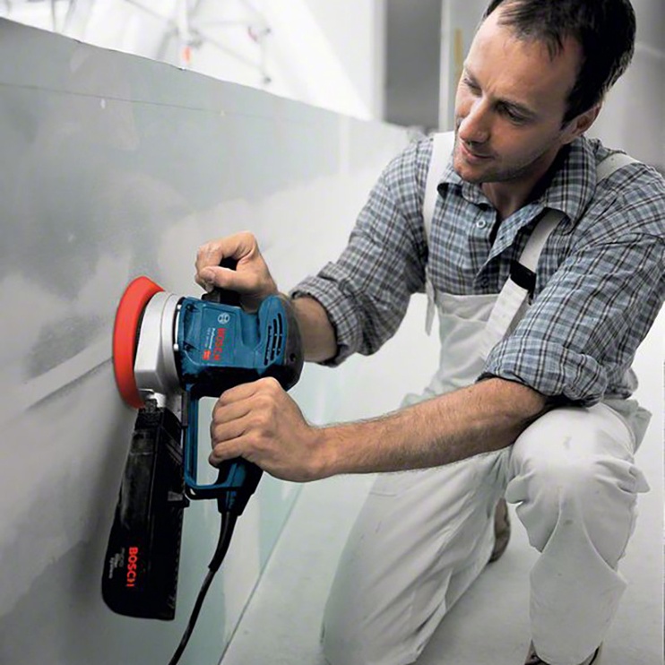 Elektriskā leņķa slīpmašīna Bosch GEX 34-150 0601372800, ar sukām, 340 W