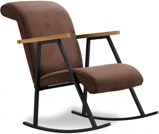Šūpuļkrēsls Hanah Home Yoka 859FTN1702, brūna, 65 cm x 55 cm x 100 cm